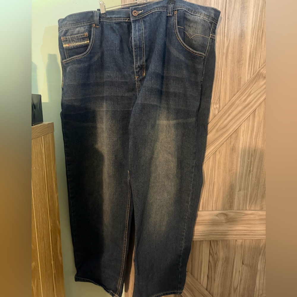 Relaxed Fit Men's Dark Blue Jeans - Casual Everyday Style